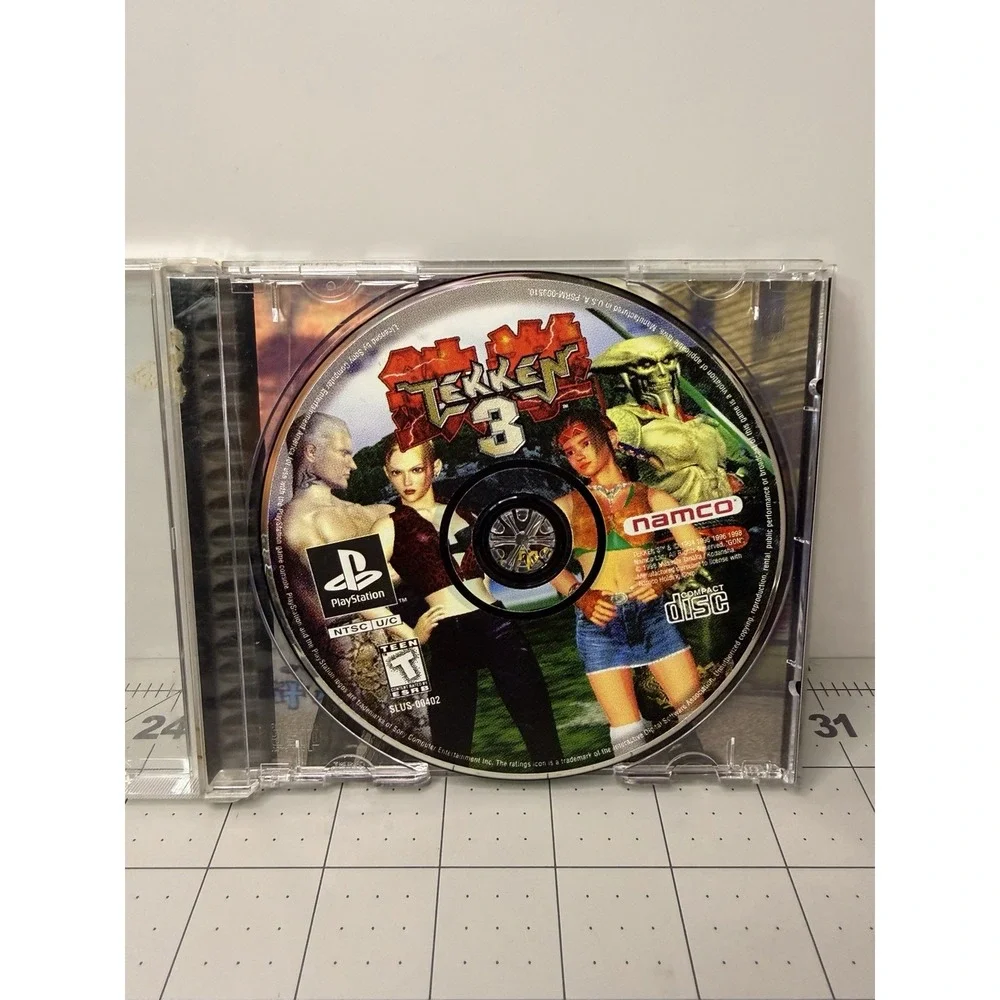 Tekken 3 (Sony PlayStation 1, 1998) PS1 Game Disc in Jewel Case SLUS-00402